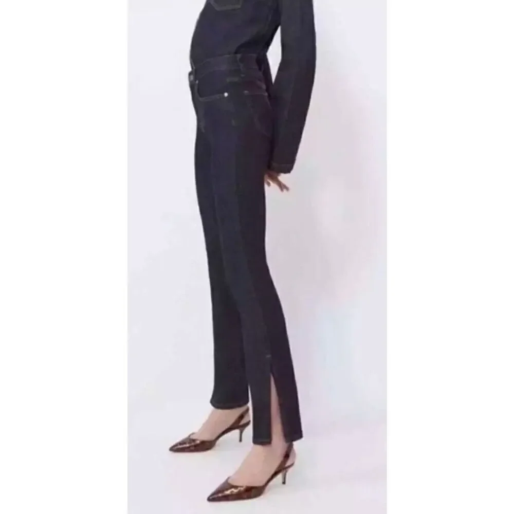 BLDWN Vented Hi Rise Skinny Jean in Abyss Blue Dark Wash NWT Size 26
